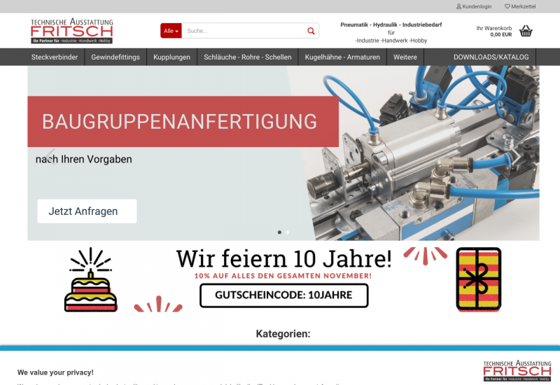 technische Ausstattung FRITSCH