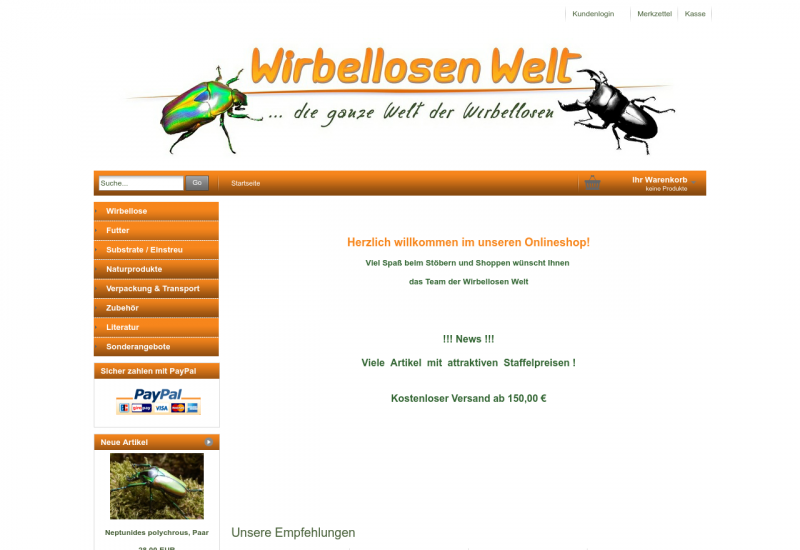 wirbellose-online.de