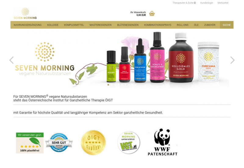 Seven Morning Vegane Natursubstanzen